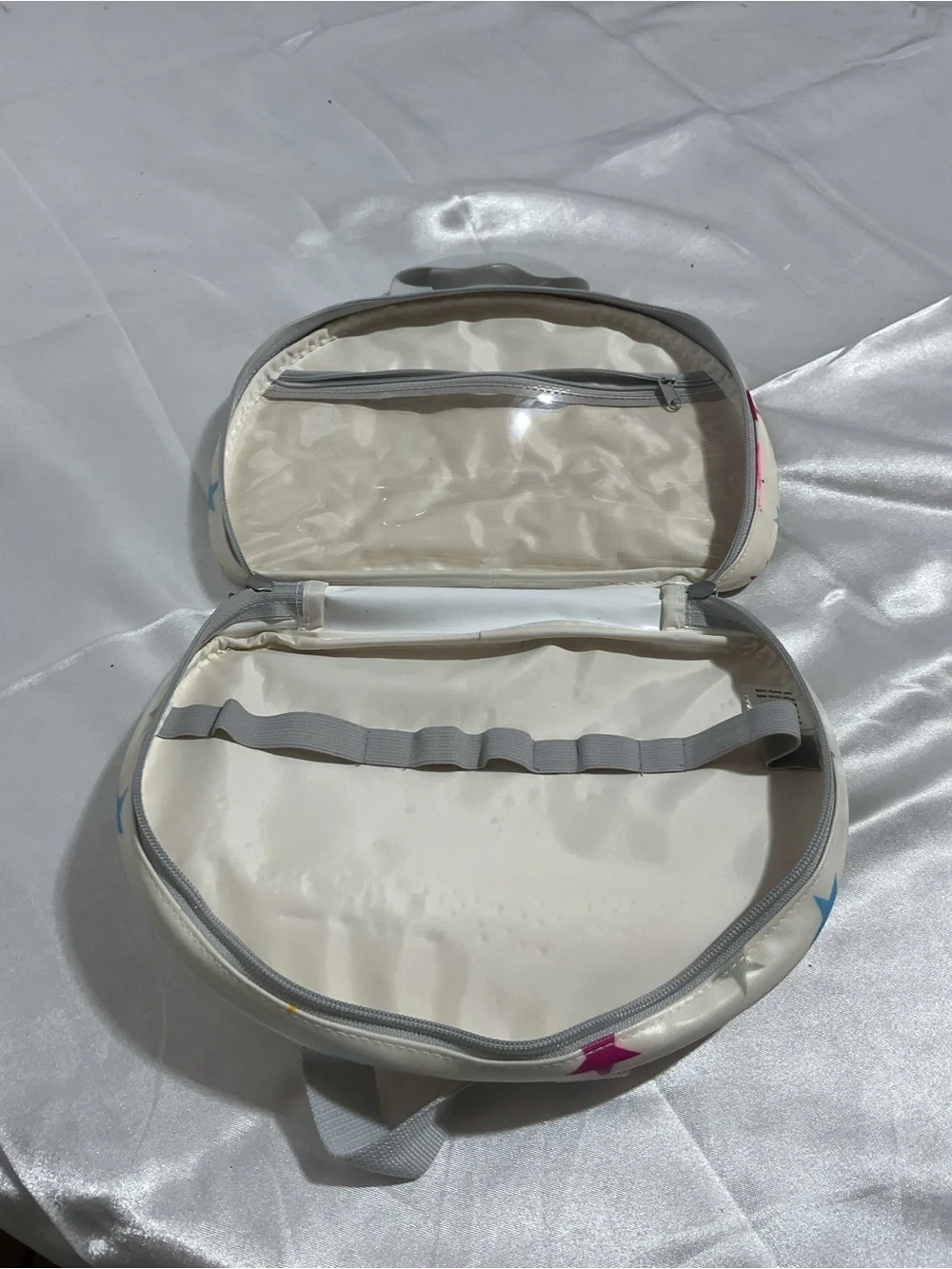 American Girl Star Print Cosmetic Bag in White